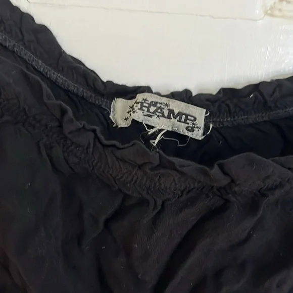 Black off the shoulder top with long sleeves - Picture 3 of 3